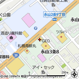 魚べい 旭川永山店周辺の地図