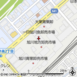 株式会社一印旭川魚卸売市場　製品部周辺の地図