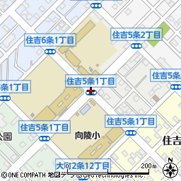 北海道旭川市住吉５条周辺の地図