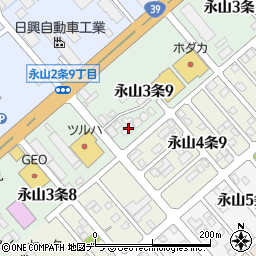 日特建設株式会社　旭川営業所周辺の地図