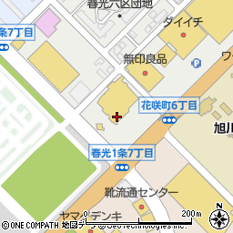旭川日産自動車春光店周辺の地図