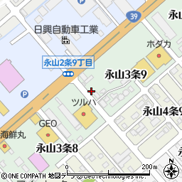 旭川石油株式会社　配送センター周辺の地図