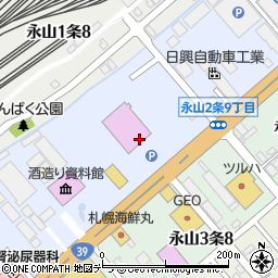 ベガスベガス旭川店周辺の地図