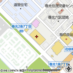 ケーズデンキ旭川春光店周辺の地図