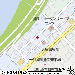 北海道旭川市流通団地２条周辺の地図