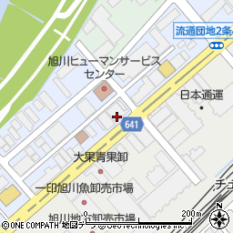 北海道旭川市流通団地２条3丁目45周辺の地図