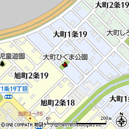 大町ひぐま公園周辺の地図