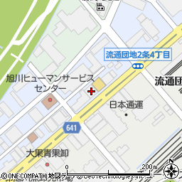 北海道旭川市流通団地２条4丁目4周辺の地図