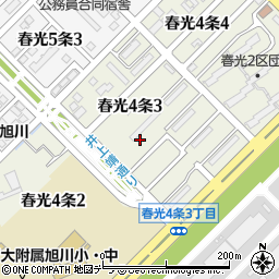 北海道旭川市春光４条周辺の地図
