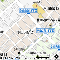 北海道旭川市永山６条周辺の地図