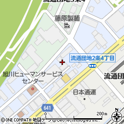 北海道旭川市流通団地２条4丁目7周辺の地図