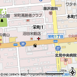 北海道銀行北見とん田支店周辺の地図