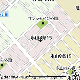 北海道旭川市永山８条15丁目周辺の地図