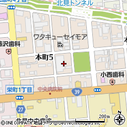 北海道北見市本町5丁目4周辺の地図