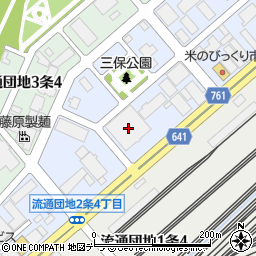 北海道旭川市流通団地２条4丁目18周辺の地図