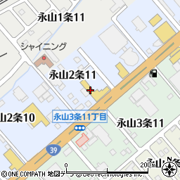 ＨｏｎｄａＣａｒｓ北海道永山店周辺の地図