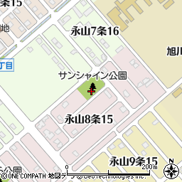 永山サンシャイン公園トイレ周辺の地図