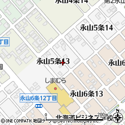 北海道旭川市永山５条周辺の地図