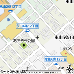 北海道旭川市永山４条周辺の地図