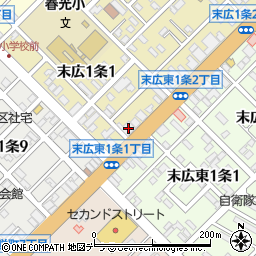 旭川信用金庫末広支店周辺の地図