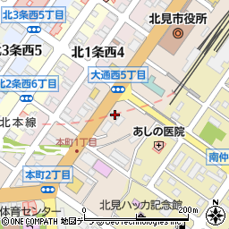 ニッポンレンタカー北見駅前営業所周辺の地図