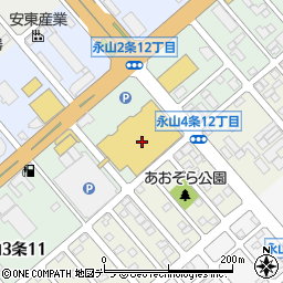 北海道銀行イオン旭川永山店 ＡＴＭ周辺の地図