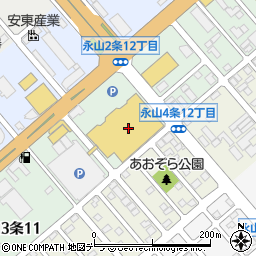 イオン旭川永山店周辺の地図