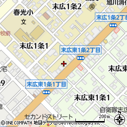 オートボーイ旭川店周辺の地図