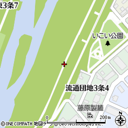 北海道旭川市流通団地３条周辺の地図