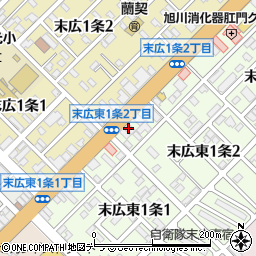 株式会社インテリアハウス　窓タナカ旭川ショールーム周辺の地図