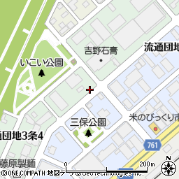 北海道旭川市流通団地３条4丁目48周辺の地図