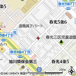 北海道旭川市春光５条周辺の地図