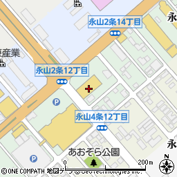 ジェームス永山店周辺の地図