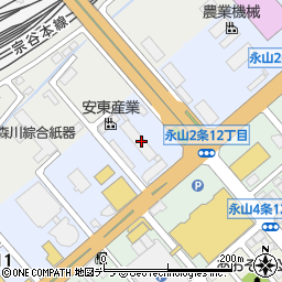 北海道旭川市永山２条周辺の地図