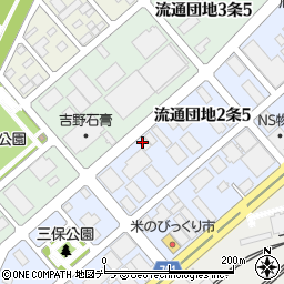 株式会社北海道米菓フーズ周辺の地図