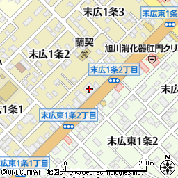 北洋銀行旭川北支店周辺の地図