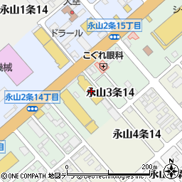 北北海道三菱旭川店周辺の地図
