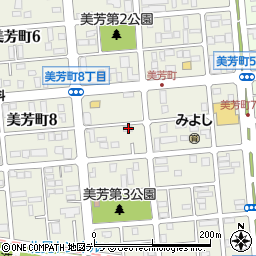 北海道北見市美芳町7丁目4-22周辺の地図