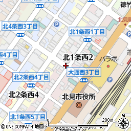 銀座ヨシノヤ北見シオタ店周辺の地図