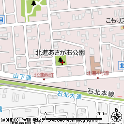 北進あさがお公園周辺の地図