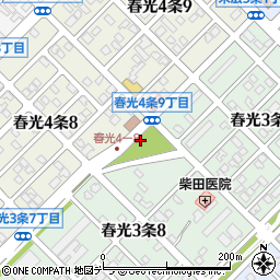 ５区公園トイレ周辺の地図