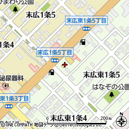 セブンイレブン旭川末広東１条店周辺の地図