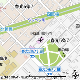 中原悌二郎記念旭川市彫刻美術館周辺の地図