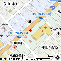コープさっぽろシーナ旭川時計店周辺の地図