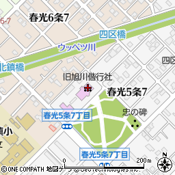 旧旭川偕行社周辺の地図