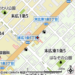北日本調剤株式会社　末広調剤薬局周辺の地図