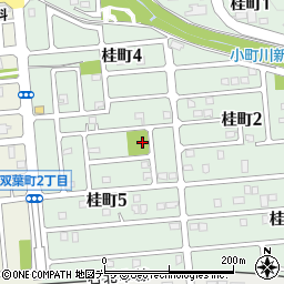 桂町すずらん公園周辺の地図
