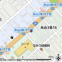 北央信用組合永山支店周辺の地図
