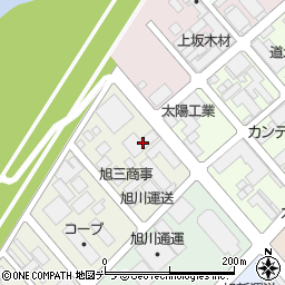 旭川運送冷凍定温倉庫周辺の地図