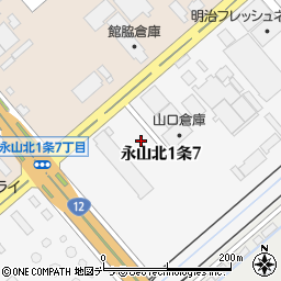 札幌通運株式会社旭川支店周辺の地図